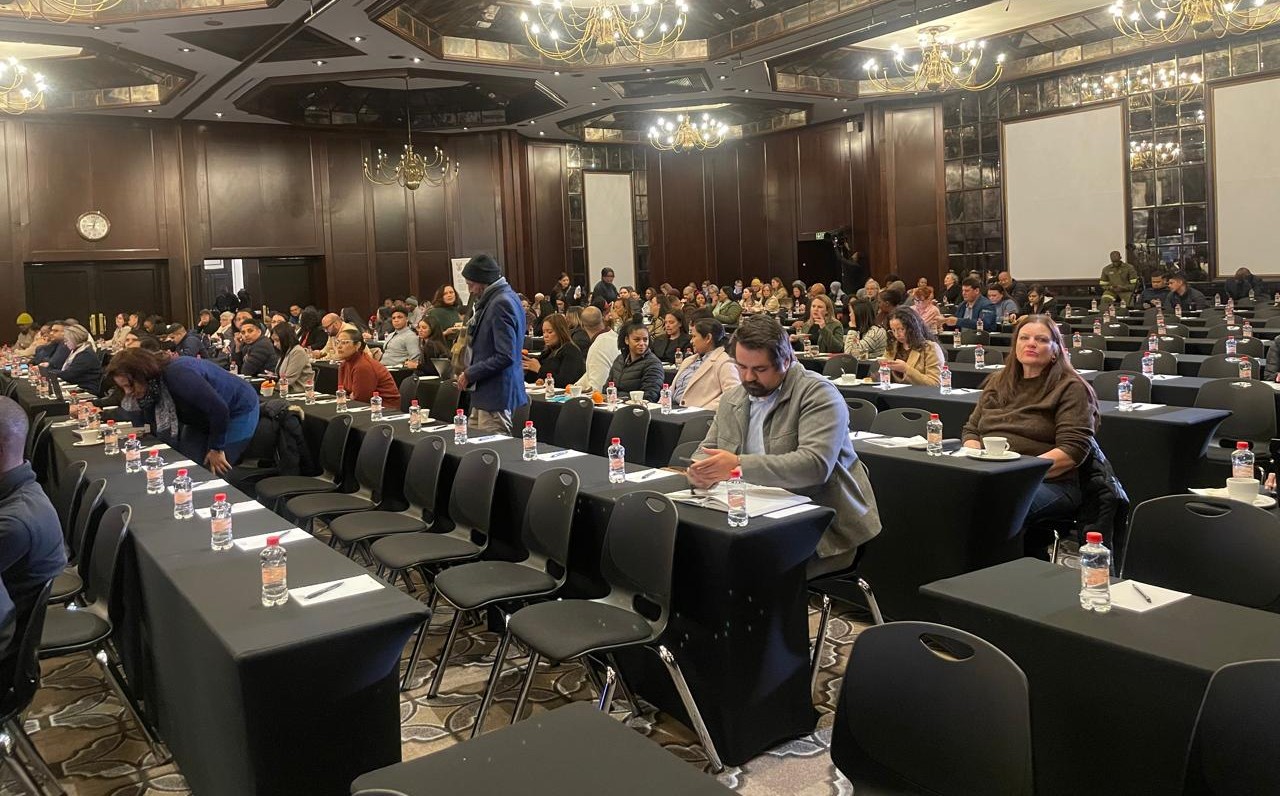 Team reviewing workforce data and reports together